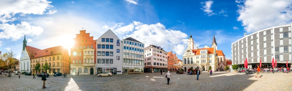 Rathausplatz in Ingolstadt, lizensiert bei Adobe Stock