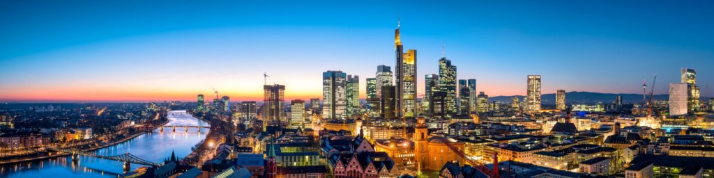 Skyline Frankfurt, lizensiert bei Adobe Stock
