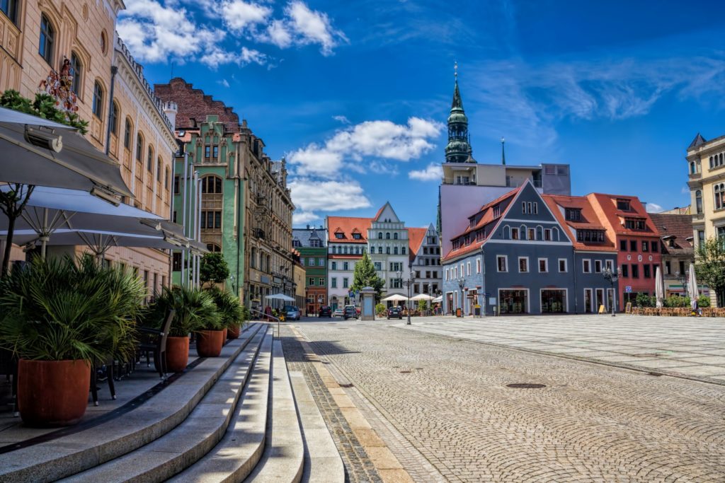 Zwickau Altmarkt, lizensiert bei Adobe Stock