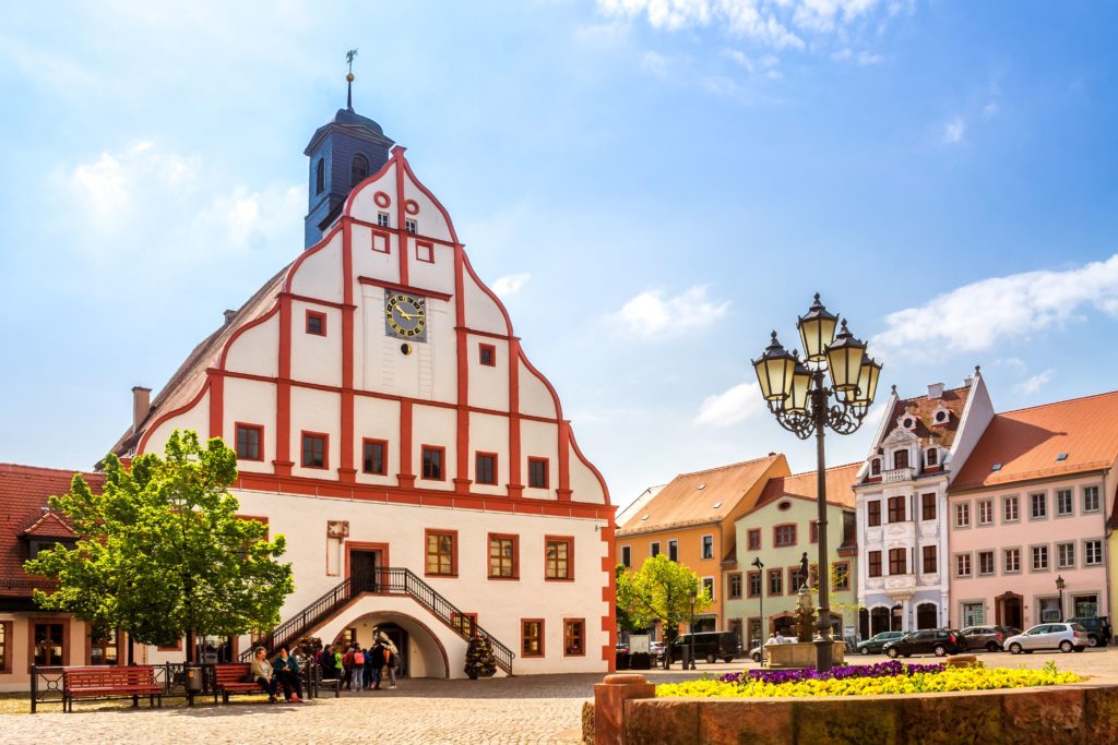 Rathaus von Grimma, lizensiert bei Adobe Stock